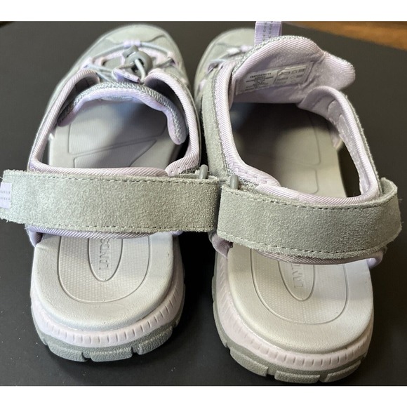 Lands End Women's 11B Purple/grayWater Sandals Back Strap Hiking Summer Shoes - Picture 5 of 8
